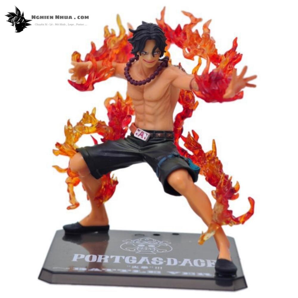 Mô hình One Piece ACE 2 đầu F.zero hàng cao cấp đế có chữ tên nhân vật ACE cao 15cm có hiệu ứng chiến đấu đặc biệt