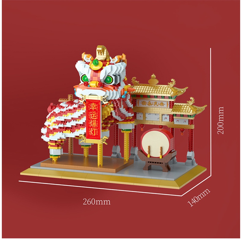 Mô hình lắp ghép Lân YKO | Đồ chơi Doo Doo Station