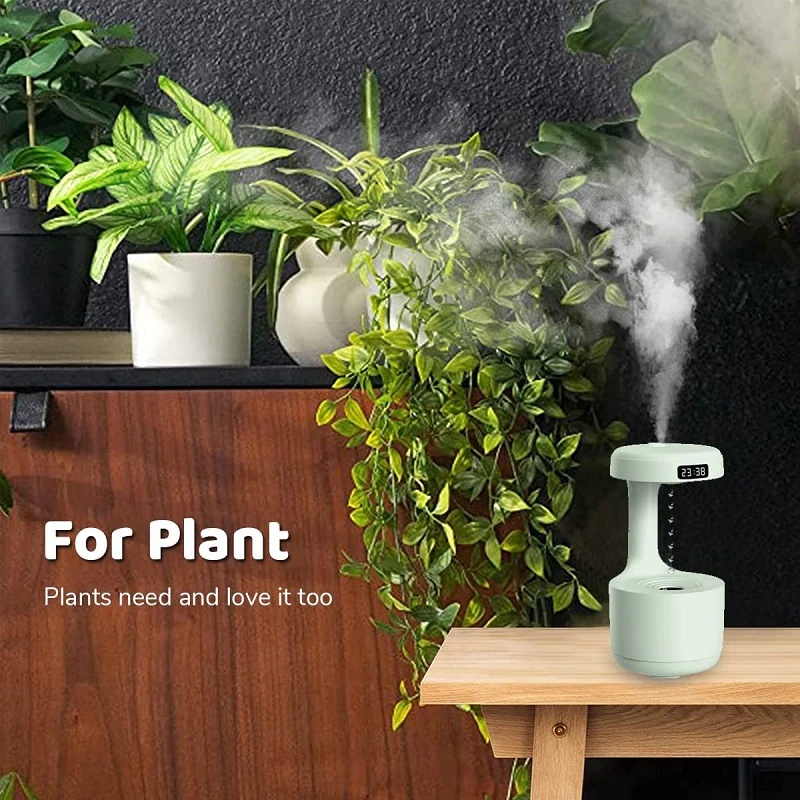 Máy Tạo Mùi Hương Dòng Chảy Ngược Giọt Nước Máy Tạo Độ Ẩm Chống Trọng Lực 800Ml Phun Sương Mát Mẻ Thông Minh Để Bàn