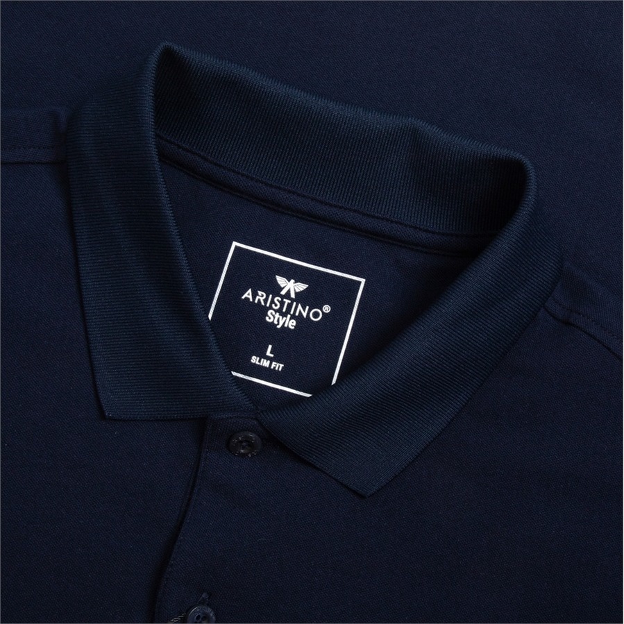 [MỚI] Áo polo ngắn tay ARISTINO phom ôm nhẹ, họa tiết kẻ khỏe khoắn thu hút  - APS138S3