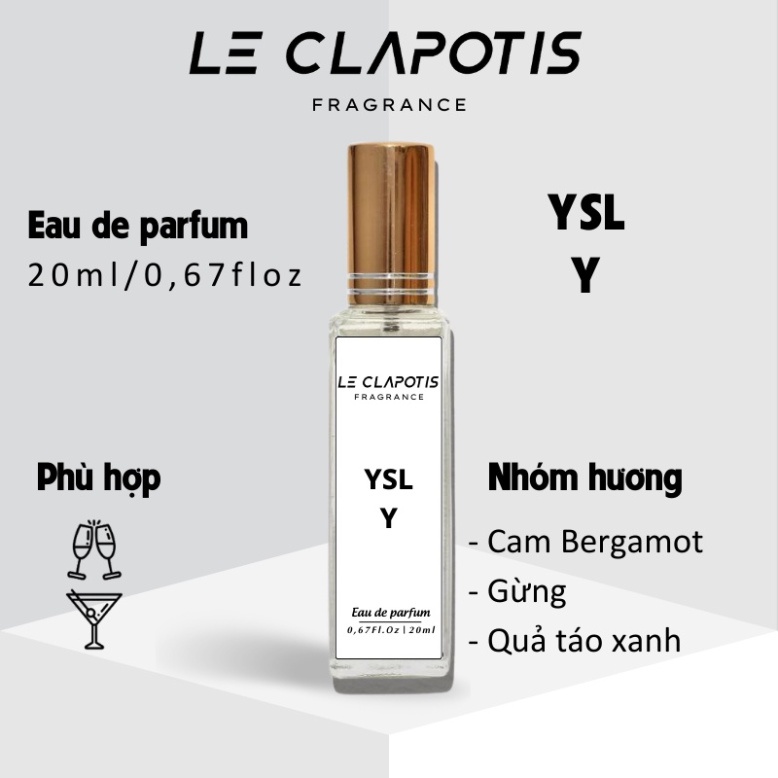 Nước Hoa Nam YSL Y edp chính hãng Le Clapotis 20ml thơm lâu hương thơm