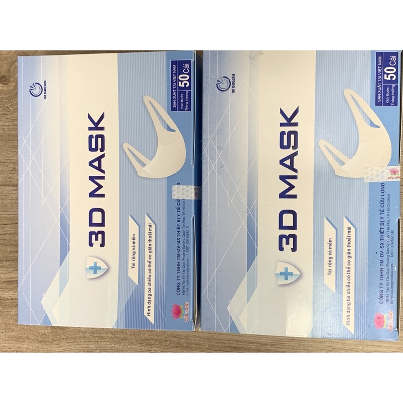 KHẨU TRANG 3D MASK - Khẩu trang y tế 3D Mask ( hộp 50 cái)