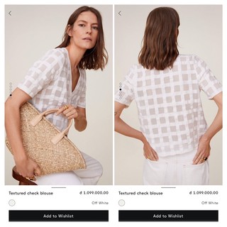 Áo kiểu Mango auth vợt sale | Mango 67037671