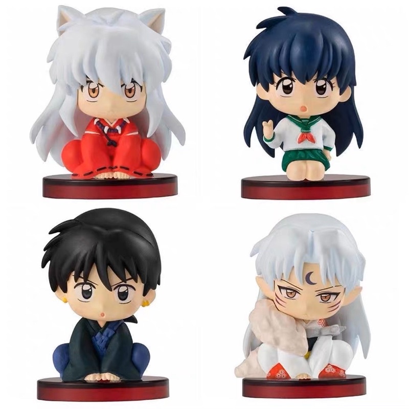 Set 4 mô hình Inuyasha - sesshoumaru - kagome - Miroku