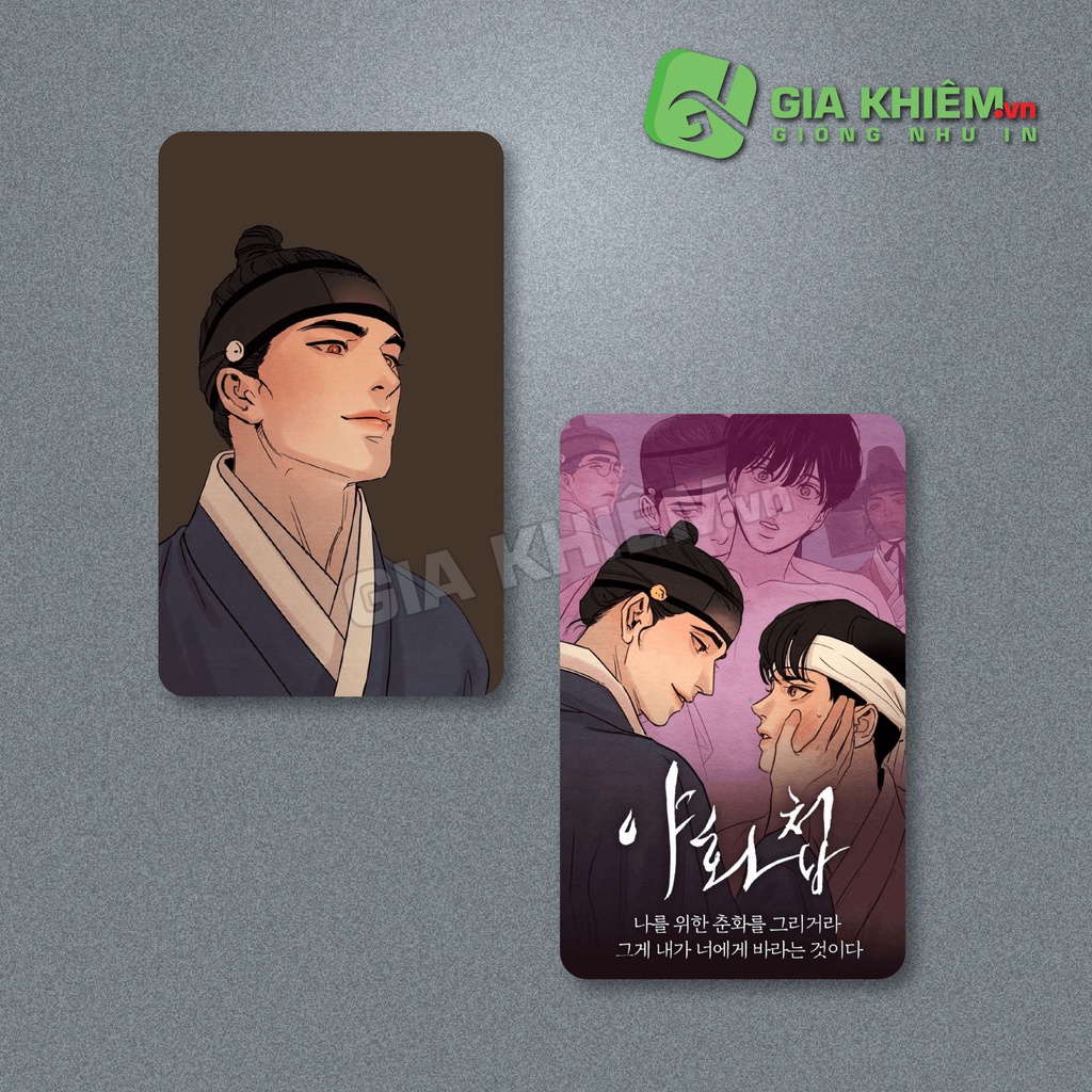 Card bo góc giấy truyện "PAINTER OF NIGHT"  size 9x5.5cm