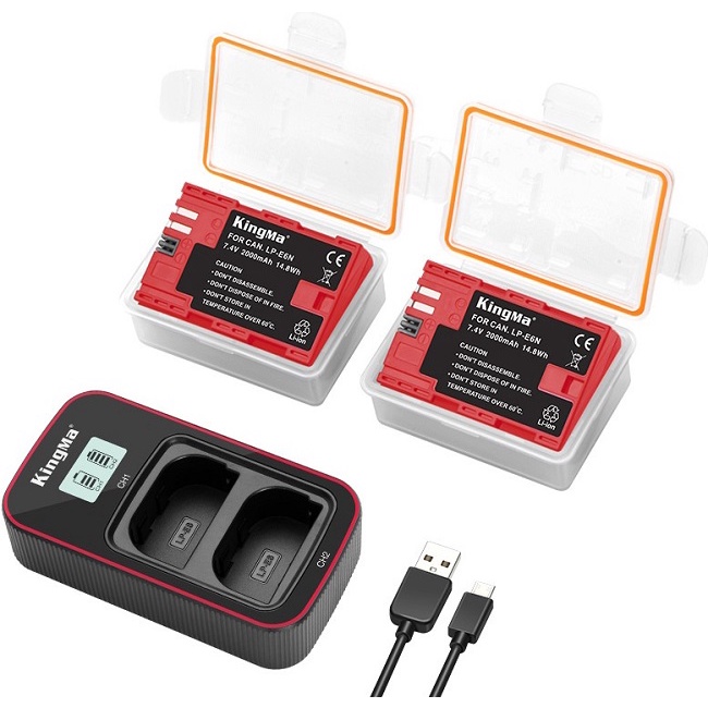 Pin KingMa LP-E6NH dùng cho Canon EOS 5D2, 5D3, 5D4, 6D, 60D, 6D2, 7D, 70D, 7D2, 80D, 5DSR, R, R5, R6