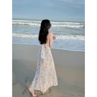 ĐẦM MAXI HOA CỔ YẾM