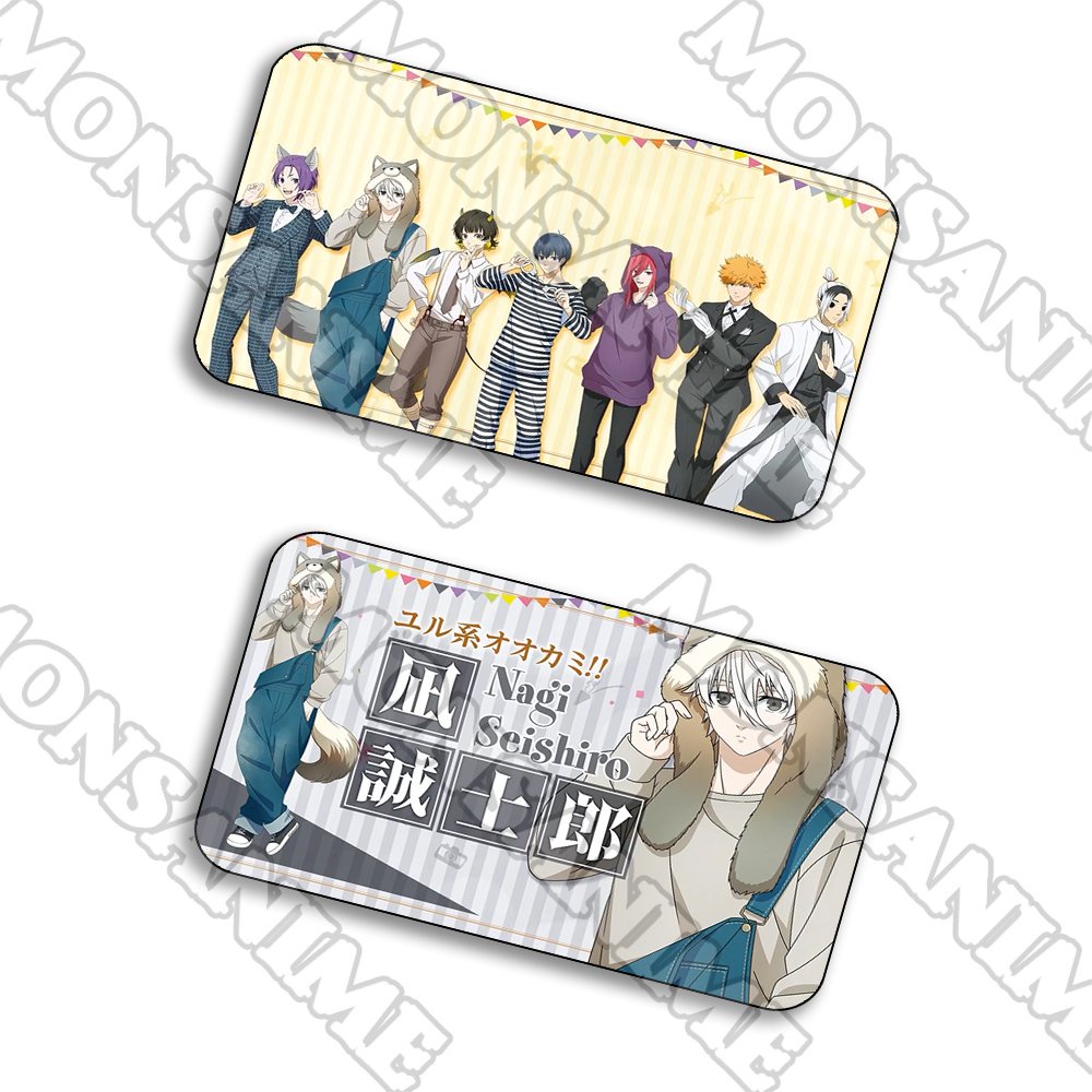 Ảnh card bo góc BLUE LOCK ver COSPLAY chibi manga thẻ bo viền 5*8cm sưu tầm xinh xắn