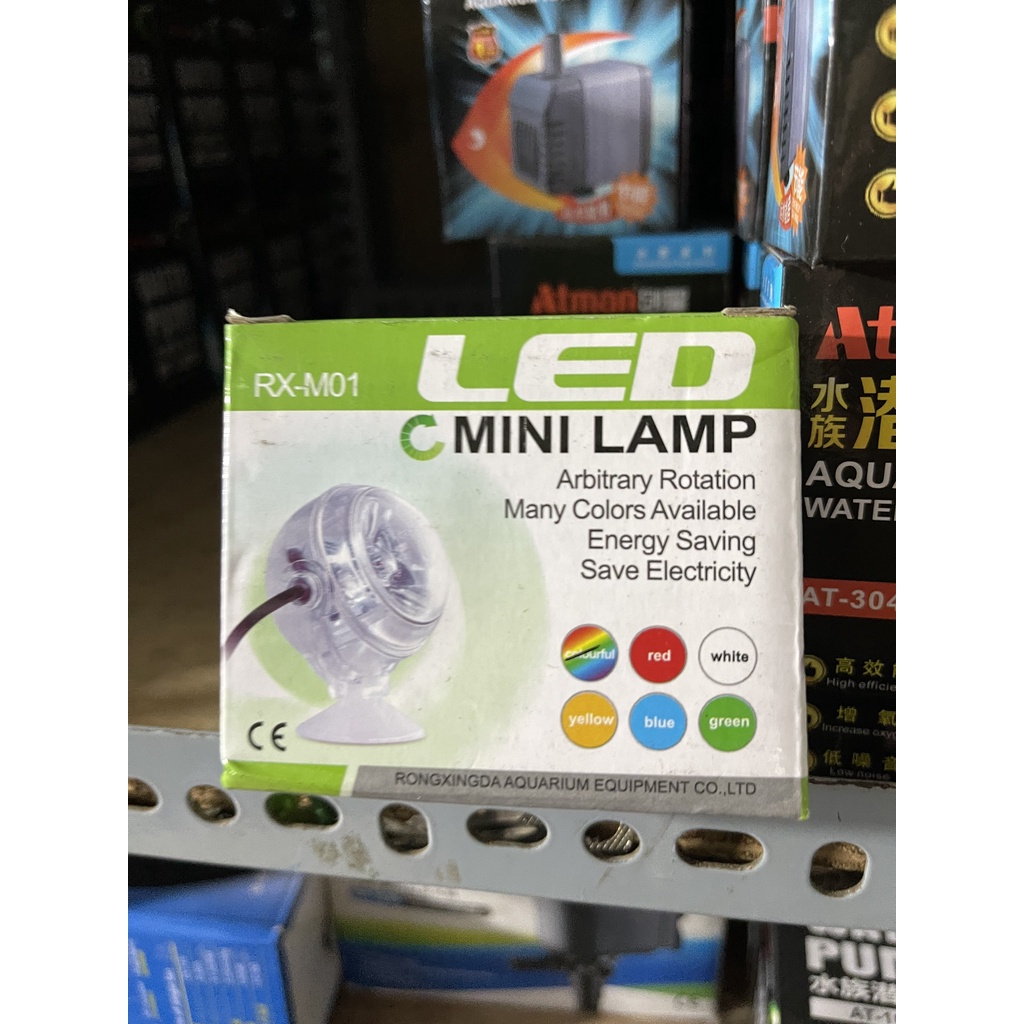 ĐÈN LED MINI ĐỔI MÀU PHUN KHÓI CHO HỒ CÁ RX-M01