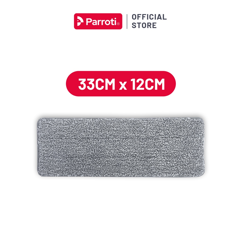 Combo 2 Miếng lau nhà 33x12cm, dùng cho bộ lau nhà Parroti Pro PR01