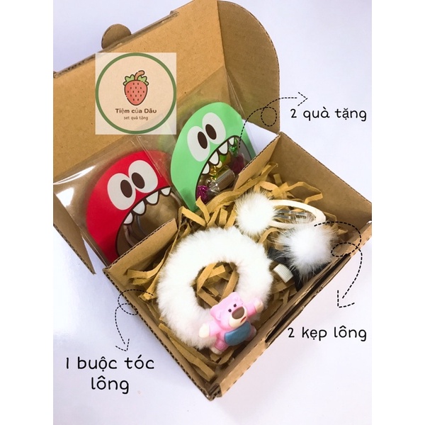 Set quà tặng mini phụ kiện tóc xinh
