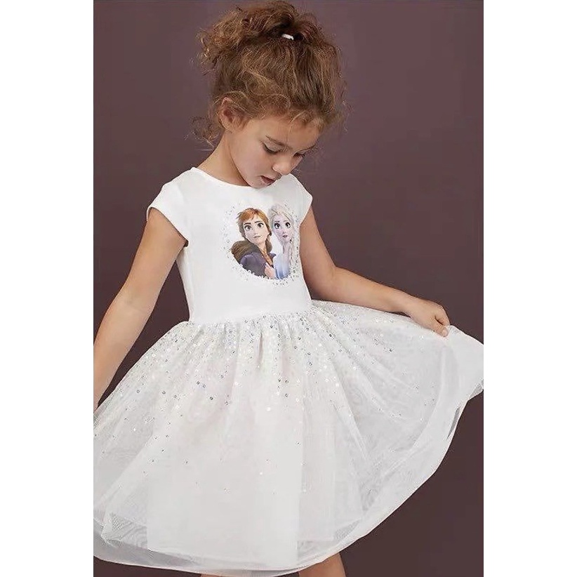 Váy elsa HM bé gái size 9-10 tuổi