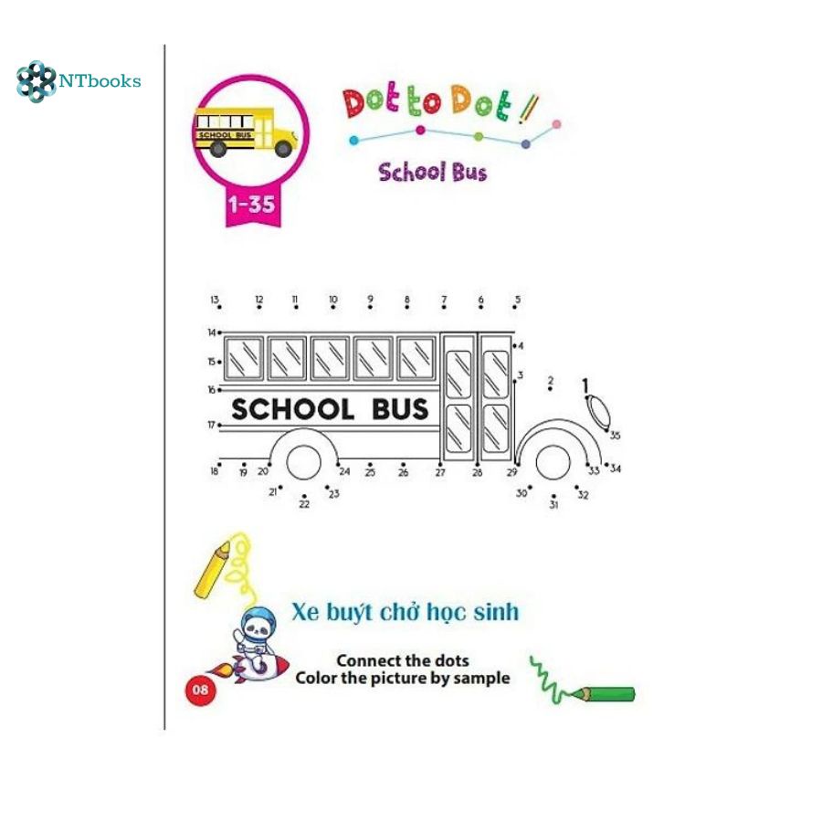 Sách Gấu con Tô màu - Phương tiện giao thông (Song ngữ Anh Việt) - Lẻ tùy chọn