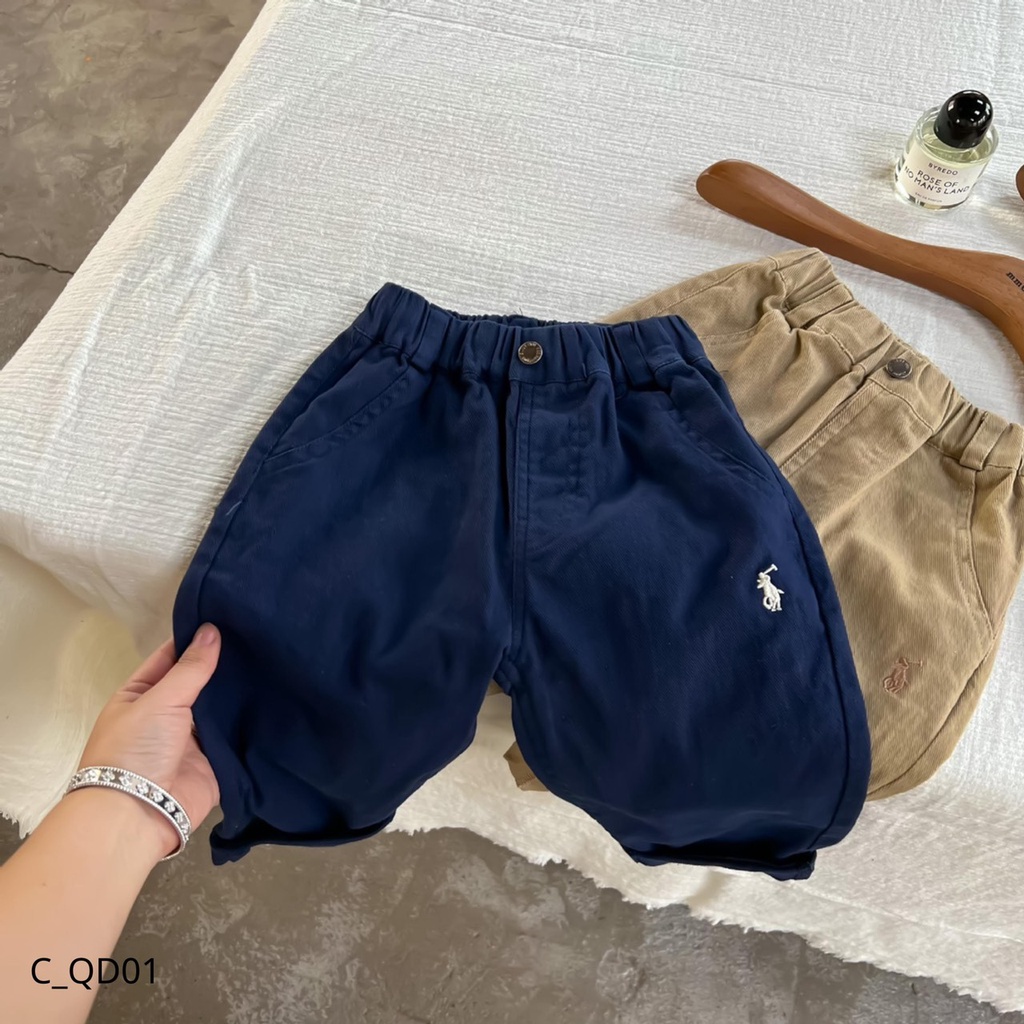 Quần dài bé trai , quần kaki trẻ em cho bé hàng qccc 1:1 Embes Kids 11kg đến 32kg