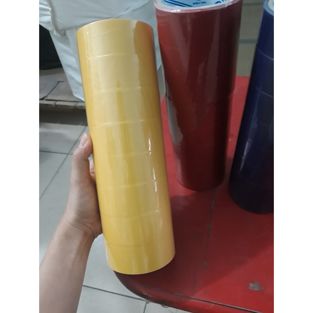 Cả 1 cây gồm 8 cuộn băng keo simili gân dán gáy sách Siêu rẻ