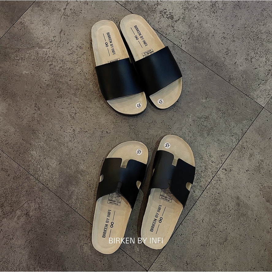 DÉP DA PU QUAI CHỮ H UNISEX