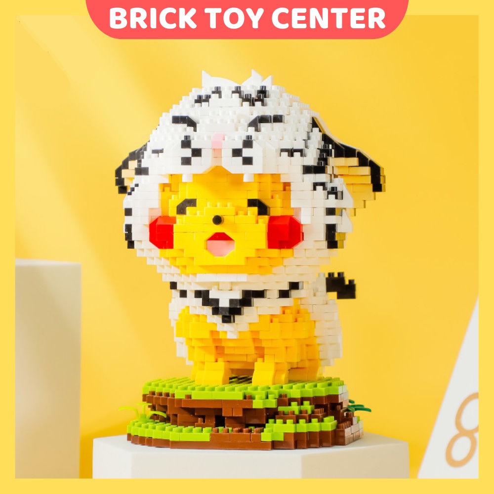 Đồ chơi lắp ráp Pikachu LP 210629-32 đồ chơi mô hình Pokemon tạo dáng trang phục dễ thương