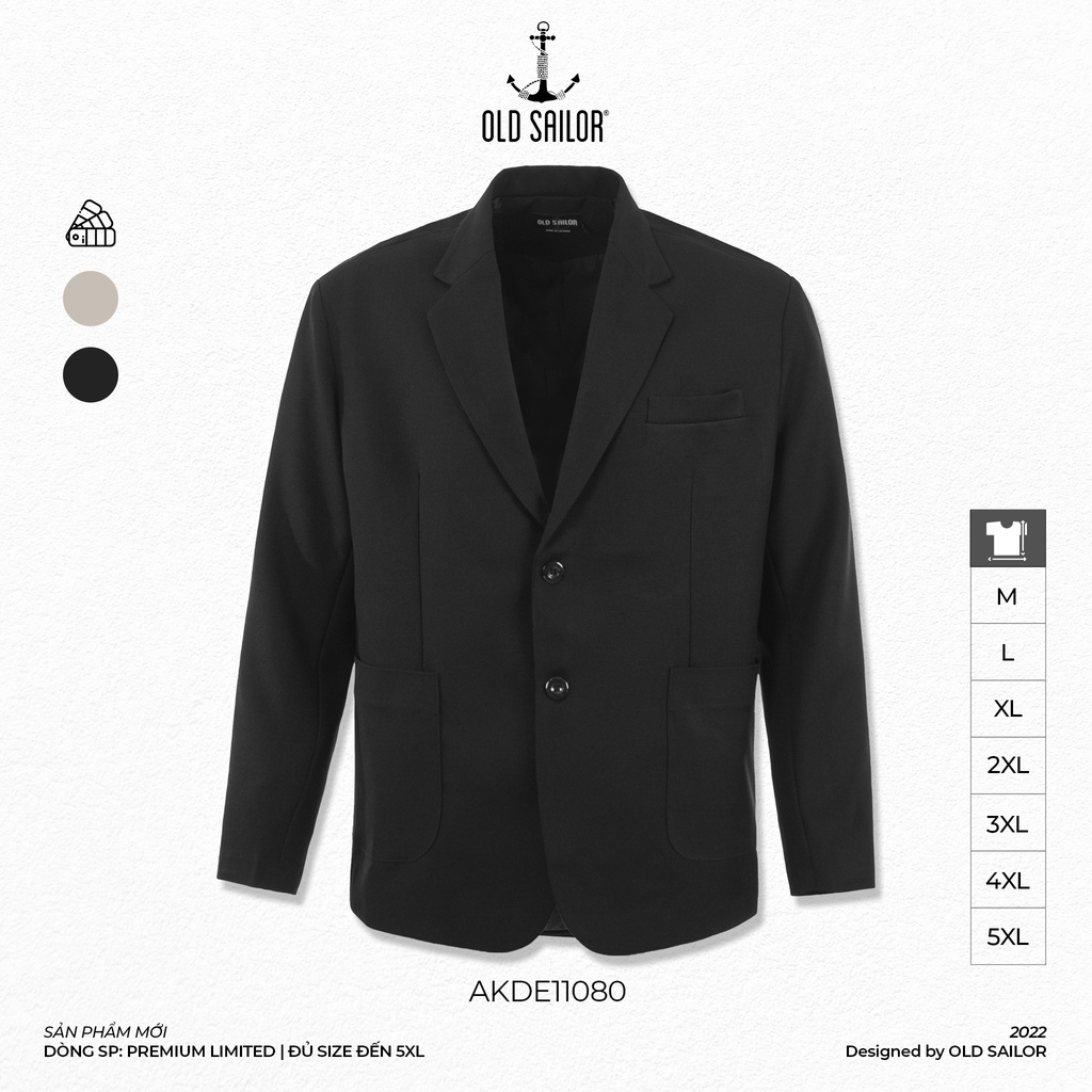 Áo Khoác Blazer Nam OLD SAILOR Hàng Limited Chất Vải Cotton Lót Dù 2 Lớp Dày Dặn Thoáng Mát Bigsize