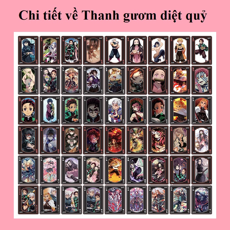 Thanh Gươm Diệt Quỷ | Bộ bài tây 54 Lá / có hình/video thật