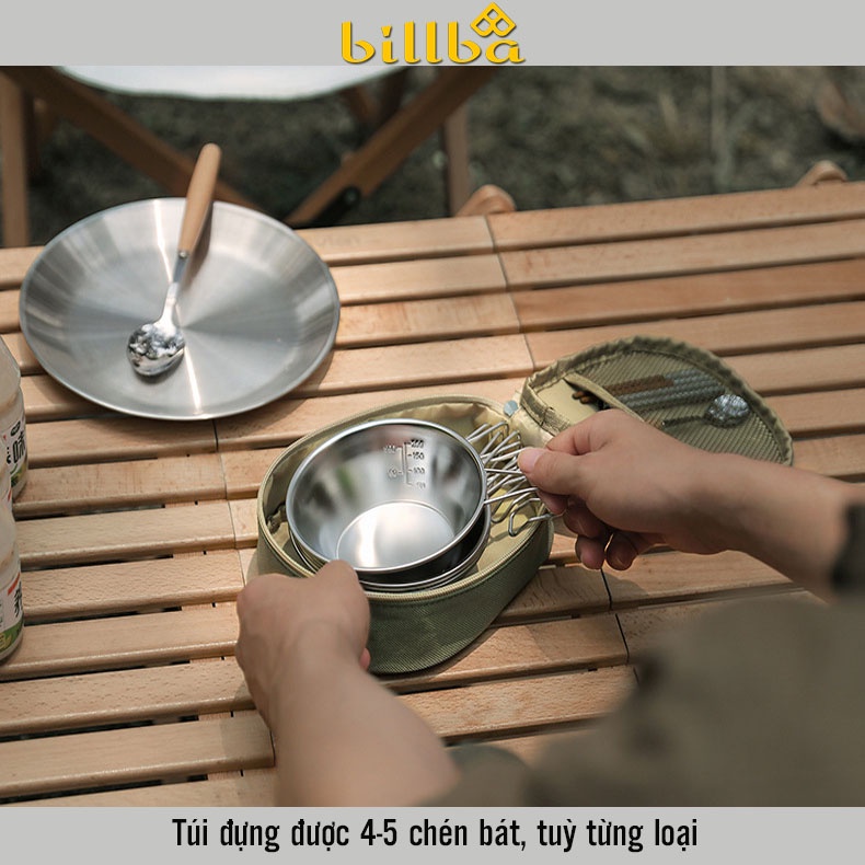 Túi vải Oxford đựng bát chén đi cắm trại dã ngoại ngoài trời 	BB4258 - Billba Camping