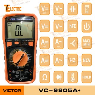 Victor VC - 9805A + Đồng Hồ Đo Tụ Điện Đo Tần Số Đo Henry Victor VC 9805A+