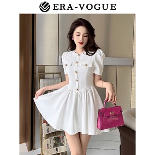 ZY·HT 🌷 Đầm ZY·HT 🌷 Vải cotton Màu Đen Và Xanh Dương Phong Cách Hàn Quốc Thời Trang Cho Nữ 5691