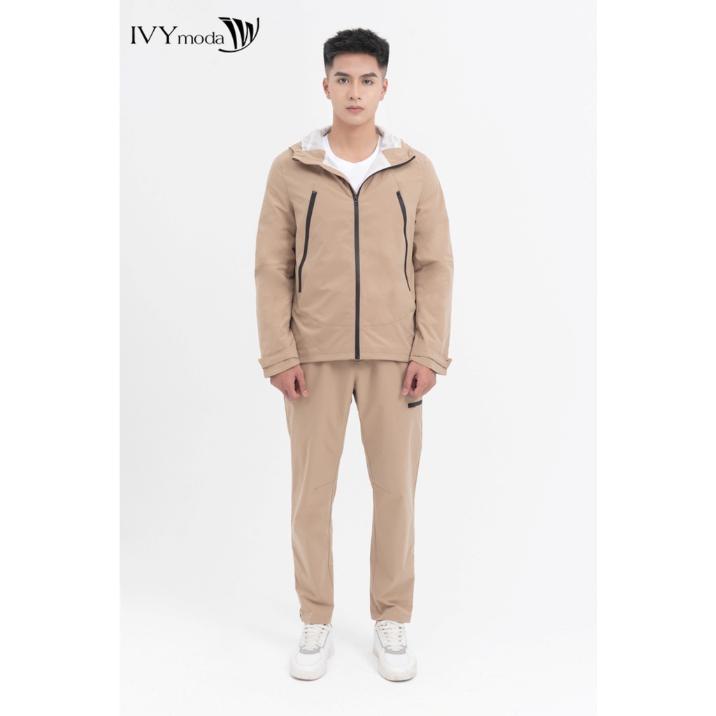 Áo khoác gió cổ mũ nam IVY moda MS 70E3085