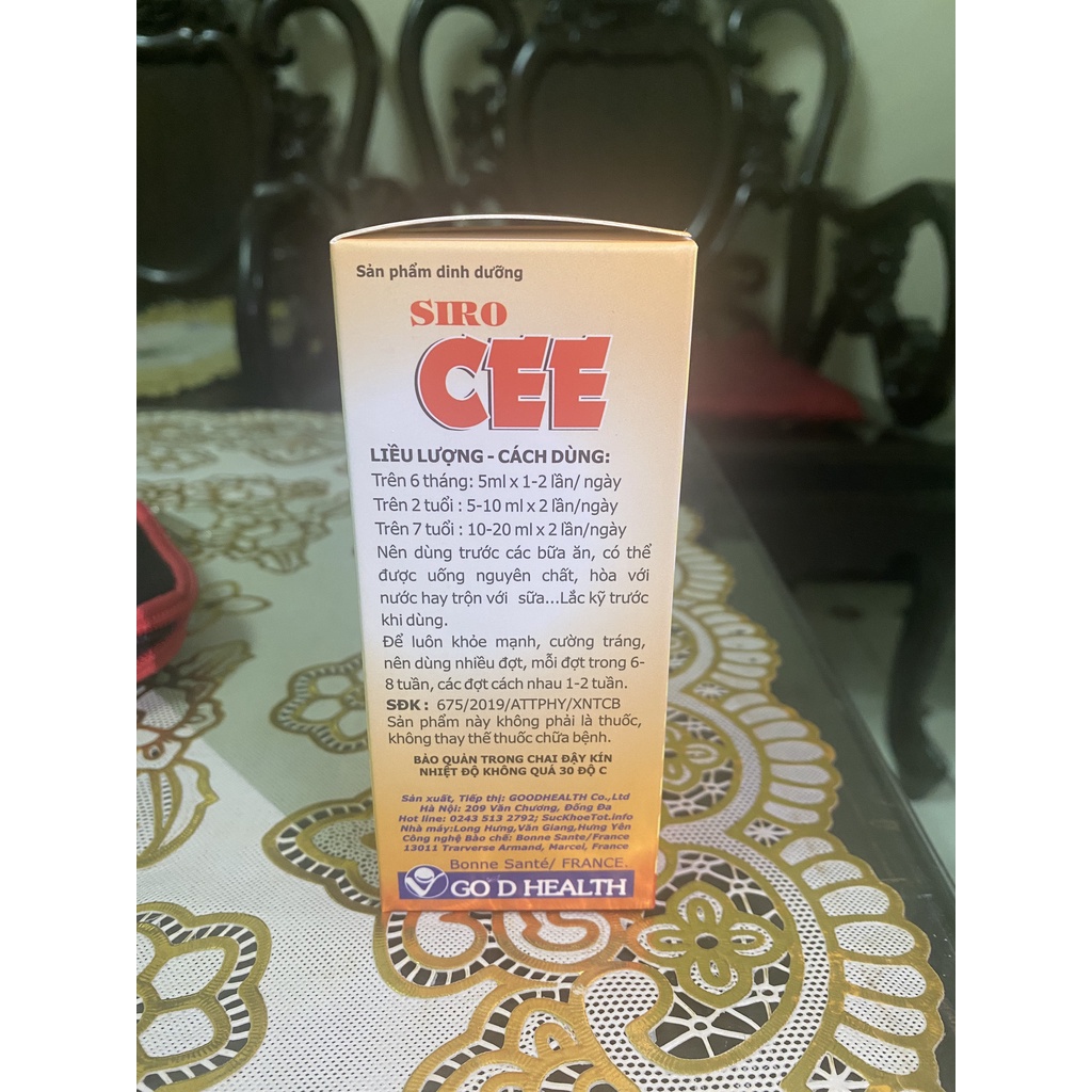 Siro TĂNG ĐỀ KHÁNG CEE THYMO - PHÒNG TAY CHÂN MIỆNG cho Bé