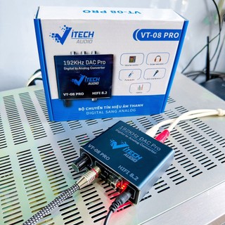 Bộ chuyển quang optical sang audio AV VITECH VT08, VT01 , CHOSEAL Có nút điều chỉnh âm lượng