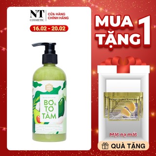 Dầu gội Dưỡng Nhuộm  BƠ & TƠ TẰM Mộc Nhu -GIỮ BỀN MÀU TÓC NHUỘM DƯỠNG TÓC PHỤC HỒI HƯ TỔN