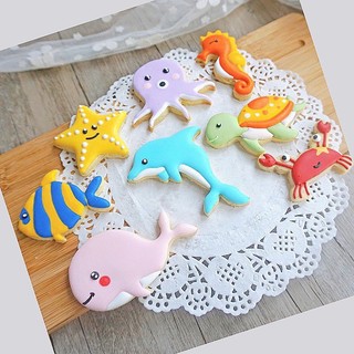 Khuôn Nhấn Bánh Quy 8 Hình, Khuôn Cutter Tạo Hình Bánh Cookies