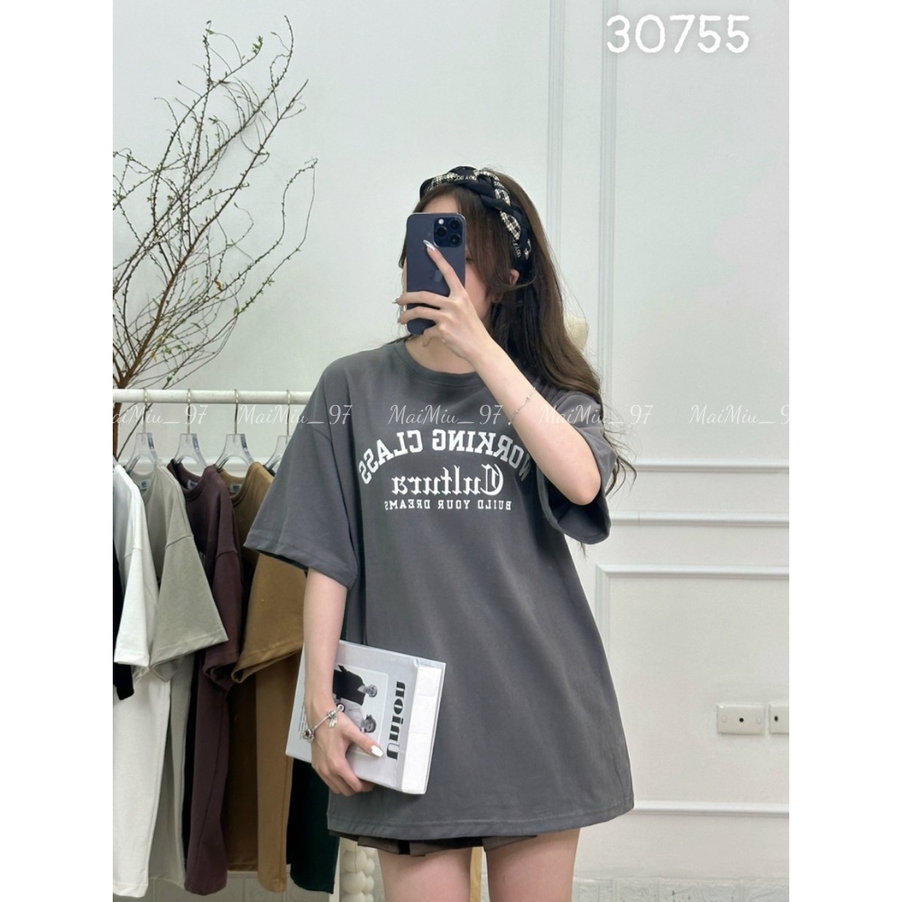 Áo Phông Cao Cấp Dáng Rộng Áo Thun Dáng Thụng In Chữ WORKING CLASS mã 30755