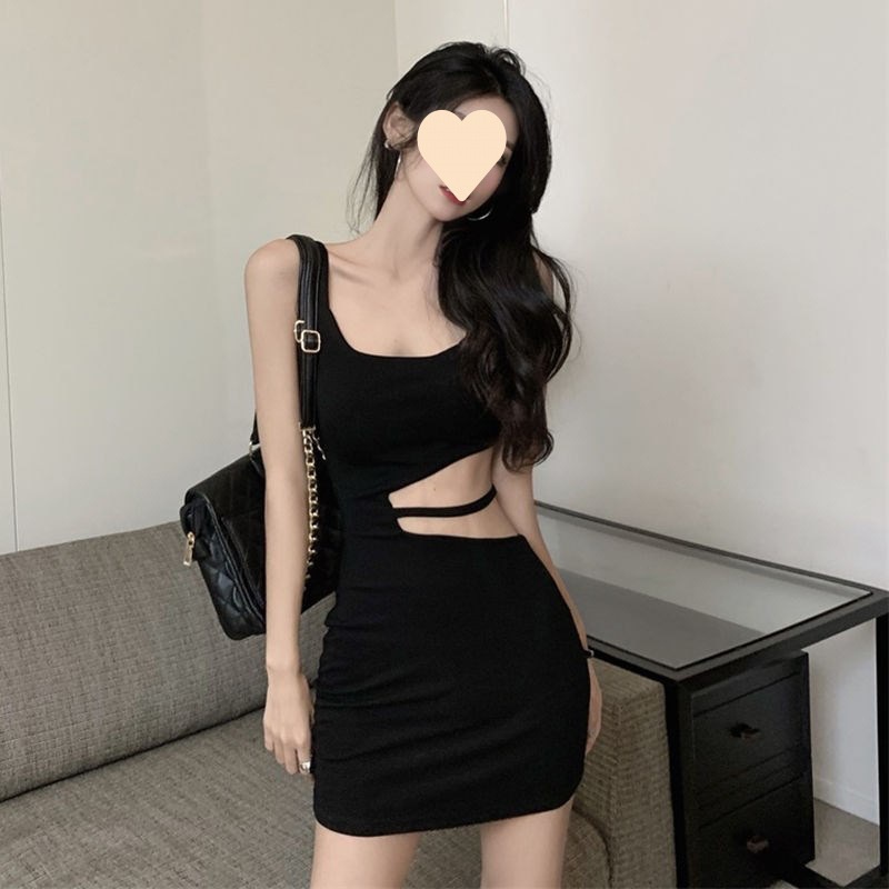 Váy Body 2 Dây MIMILA Khoét Eo Sexy Đầm Body Hở Eo Gợi Cảm Phong Cách Hàn Quốc Chất Thun Mát Mẻ Cho Nữ Mùa Hè - MBD073