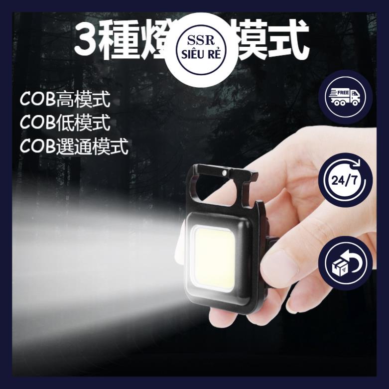 Móc Chìa Khoá Đèn Pin Đèn Led COB Mini Nam Châm Đa Năng Bỏ Túi Tiện Dụng Mang Theo Du Lịch Dã Ngoại | BigBuy360 - bigbuy360.vn