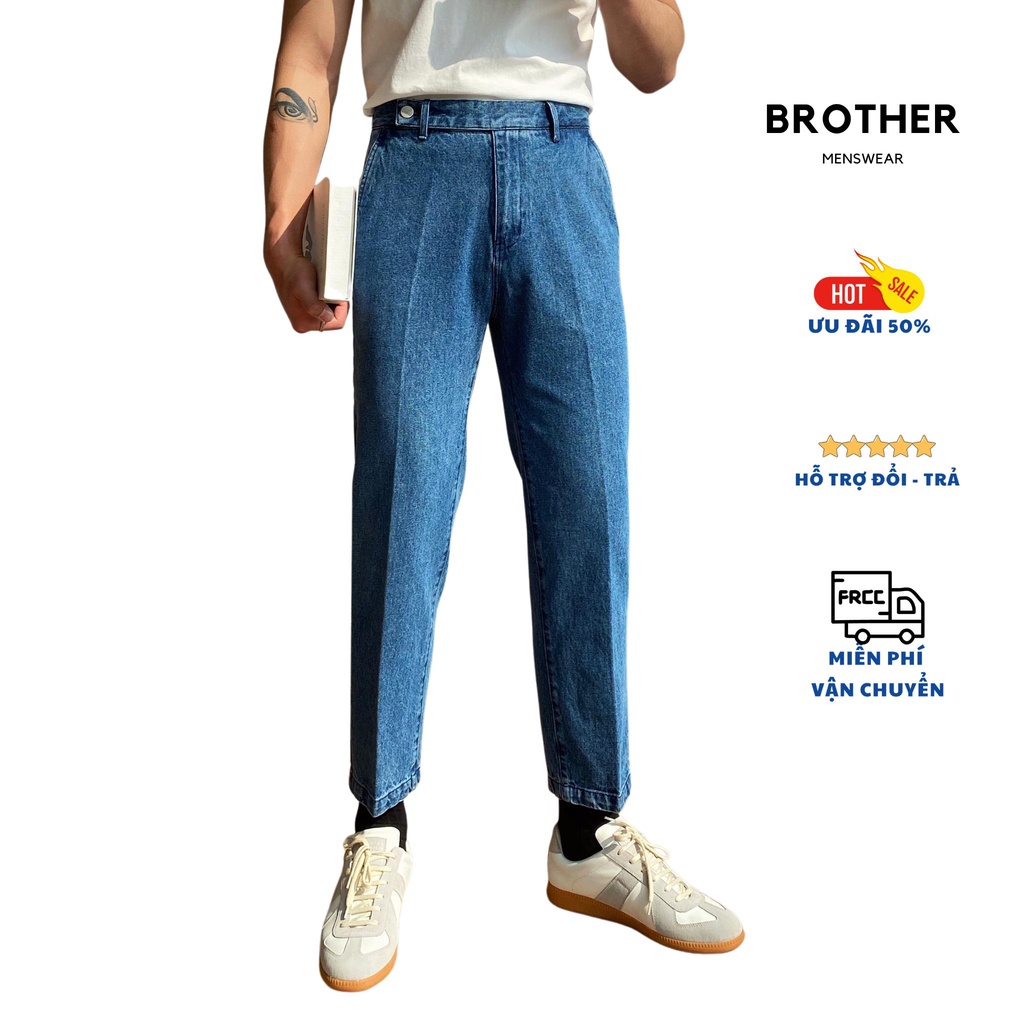 Quần Jeans Baggy COSO Nam - Brother Menswear - Dáng xuông chuẩn Hàn Quốc
