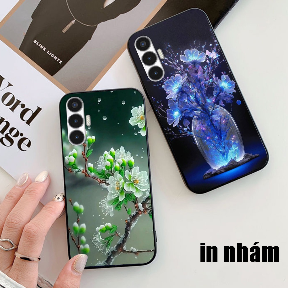 Ốp lưng tecno pova neo / pova 3 in nhám hình hoa cỏ