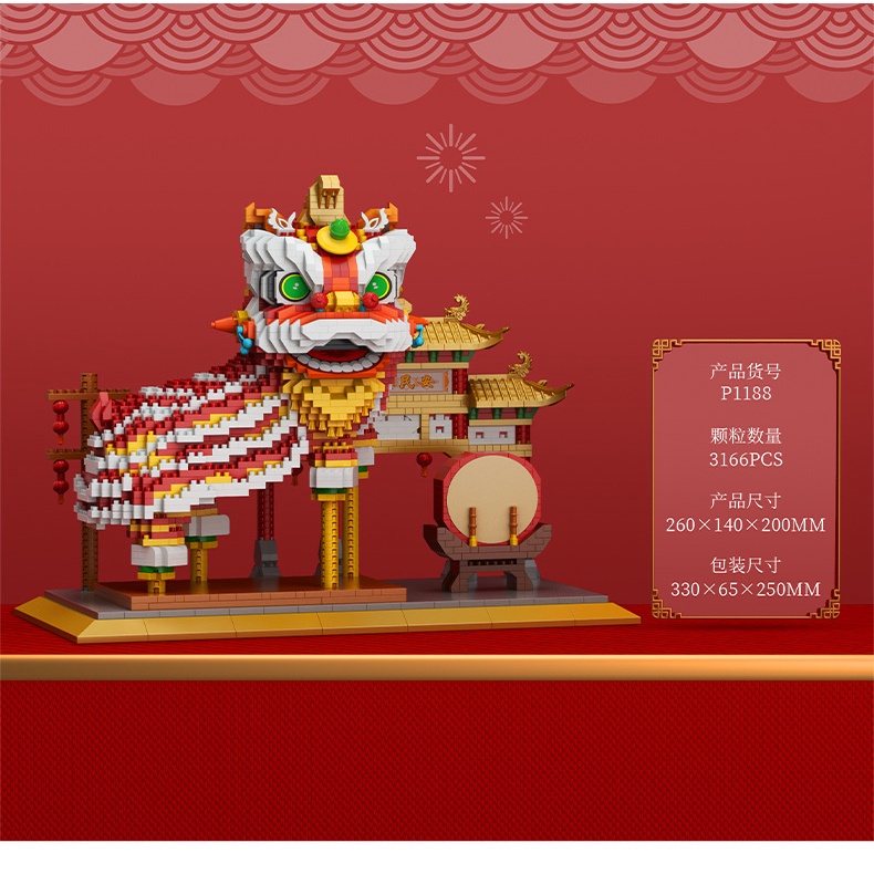 Mô hình lắp ghép Lân YKO | Đồ chơi Doo Doo Station