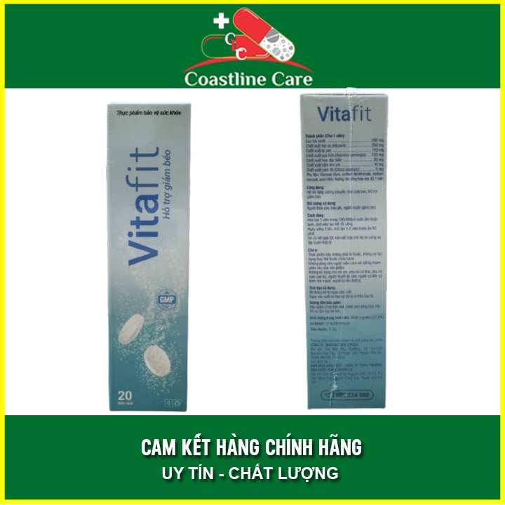 Vitafit hỗ trợ tăng cường chuyển hóa chất béo, hỗ trợ giảm béo 20 viên , Coastlinecare