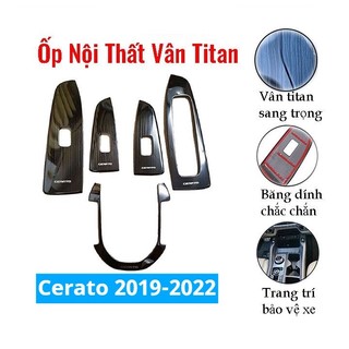 Ốp nội thất Cerato 2019-2020-2021-2022 vân Titan  chống trầy xước và làm đẹp xe