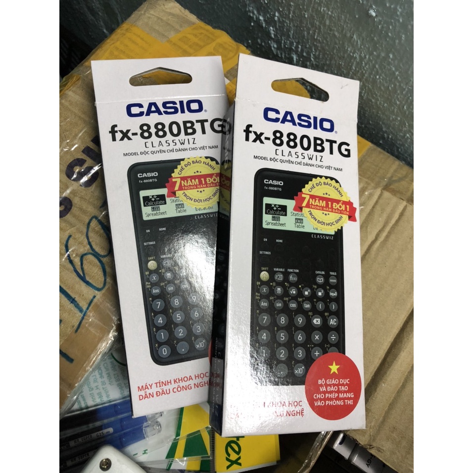 Máy tính cầm tay Casio 580vnx, máy tính cầm tay CASIO FX 580 VNX hàng Thái Lan, máy tính 580 VNX bảo hành 1 năm, 580vnx