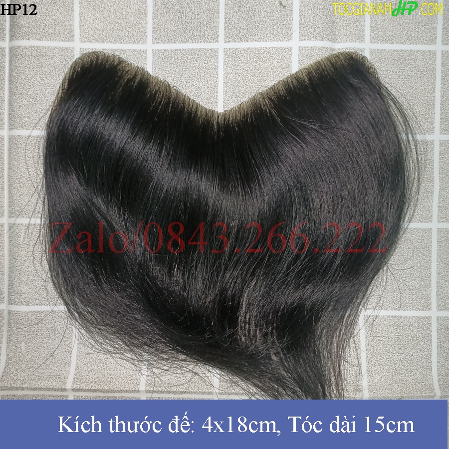 Tóc giả mái chữ M siêu da che trán cao