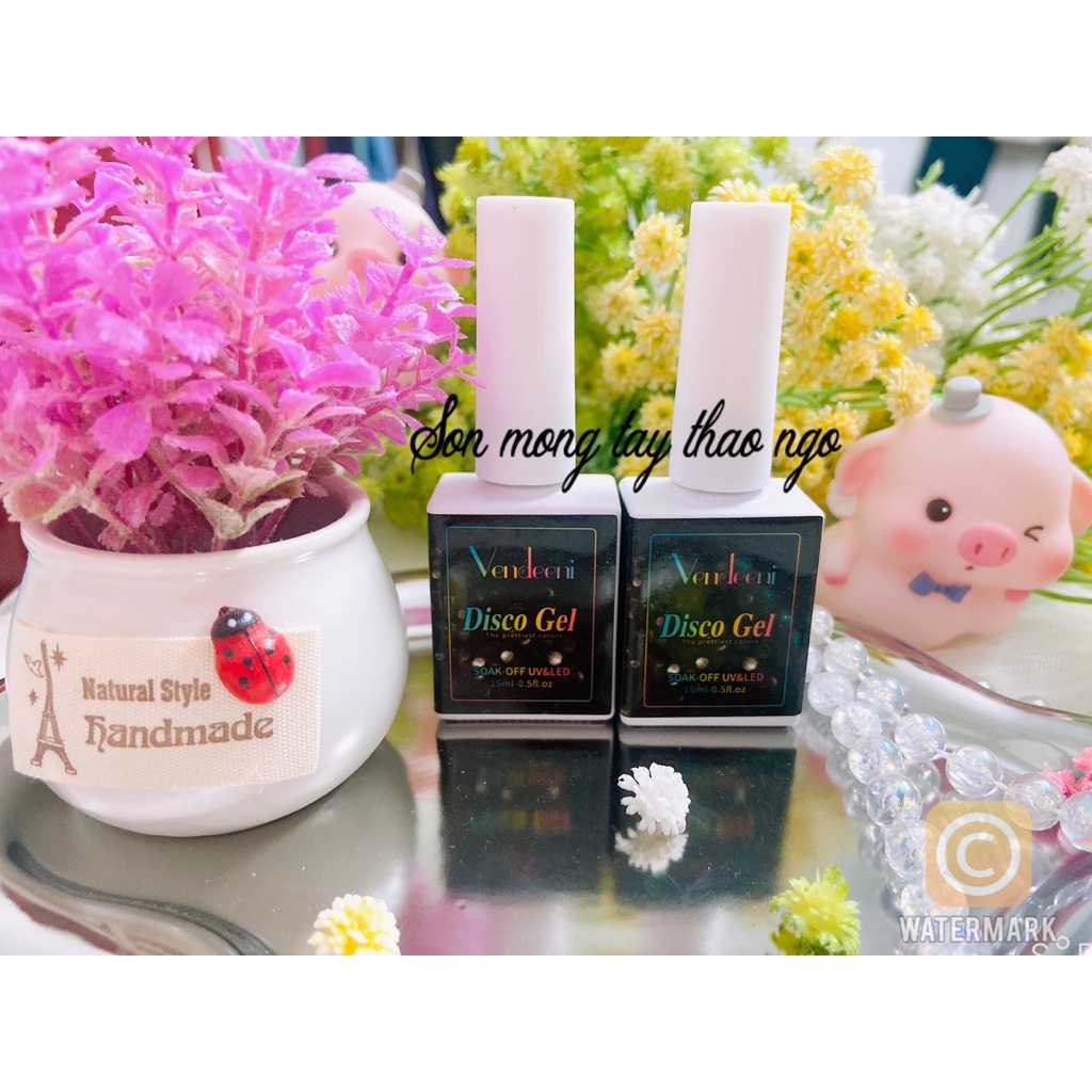 (Hàng mới về) Lẻ Sơn Nhũ Flash Đen Siêu Sáng Vendeeni dành cho nail