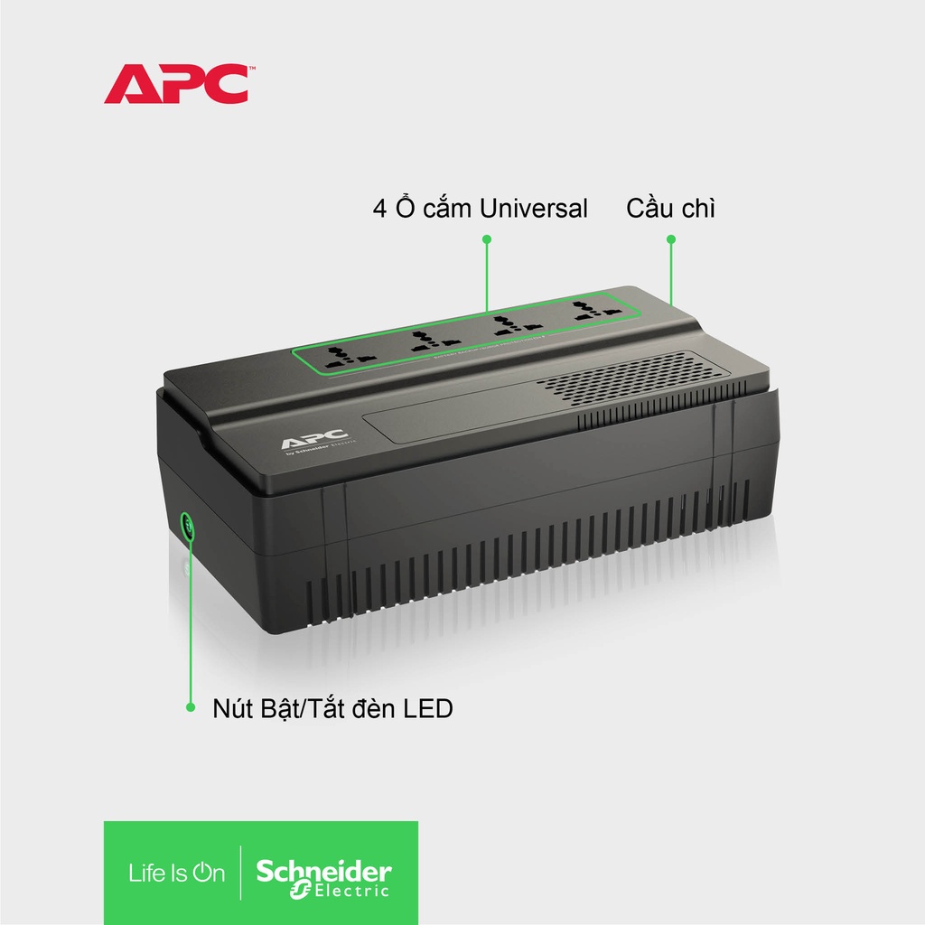 [FREESHIP] Bộ lưu điện APC by Schneider Electric Easy UPS BV1000I-MS 1000VA, 230V & ổn áp