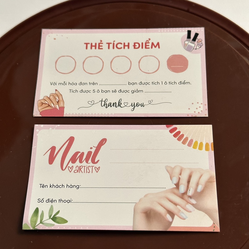 THẺ TÍCH ĐIỂM NAIL - CARD TÍCH ĐIỂM NAIL