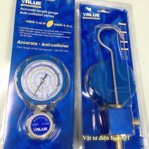 Đồng Hồ Gas Đơn VALUE - Đồng hồ nạp gas đơn áp cao , áp thấp