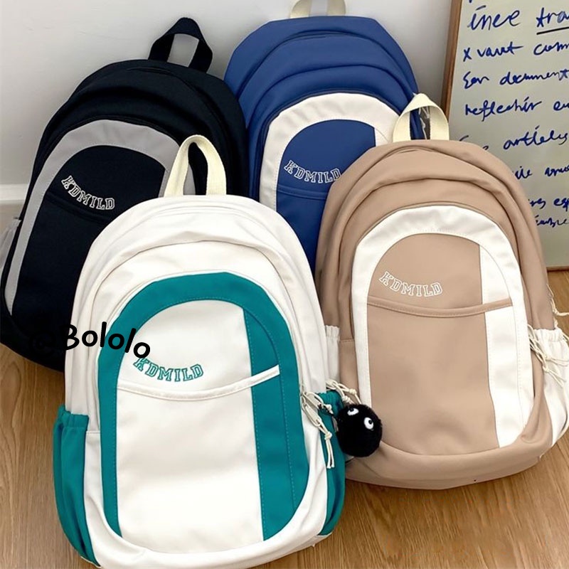 Bololo Balo Cỡ Lớn Thiết Kế Đơn Giản Phong Cách Harajuku Nhật Bản Cho Nữ