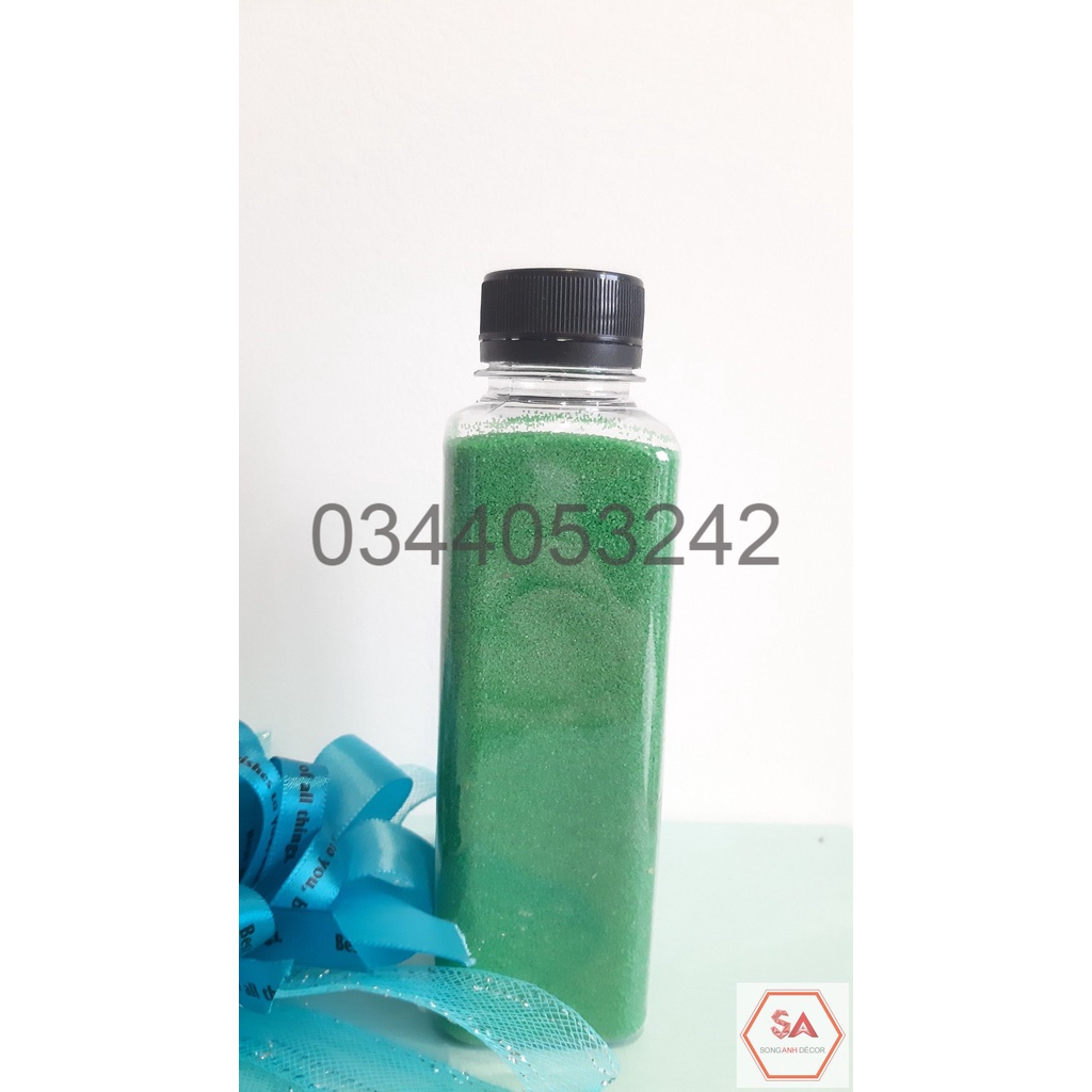 Chai cát màu 300gram, vẽ tranh cát, đồ chơi bàn ánh sáng