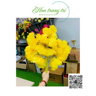 Combo 12 cành lá ngân hạnh - lá ngân hạnh vàng - làm cây giả