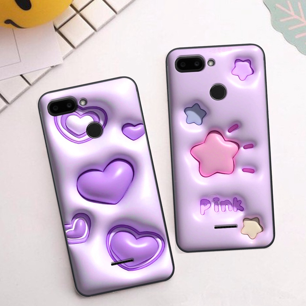 Ốp Xiaomi Redmi 6 in phẳng hiệu ứng 3D giả nổi siêu thật, cực xinh, cá tính