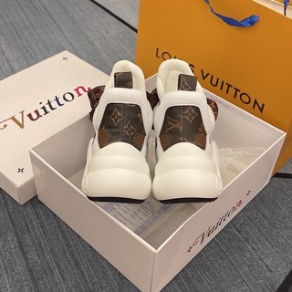 GIÀY L’V WHITE BROWN LAI AU SC [ Full Box + Free Ship ]